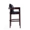 Manhattan Comfort Ritz Barstool in Black and Dark Walnut, PK2 2-BS013-BK - alternate 7